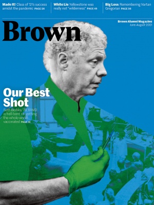 Image of JJA 21 Brown Alumni Magazine cover