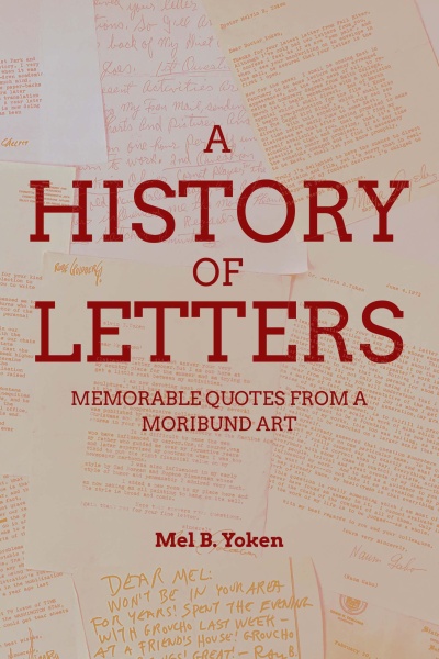 cover that says A History of Letters