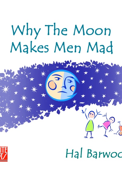 illustration of the moon and children