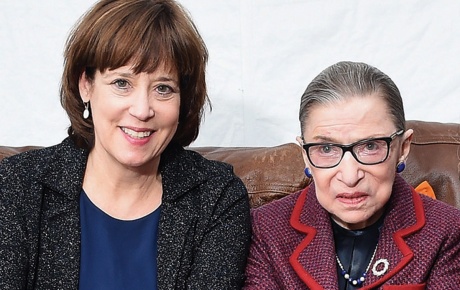 photo of Betsy West ’73, Ruth Bader Ginsberg, and Julie Cohen at Sundance
