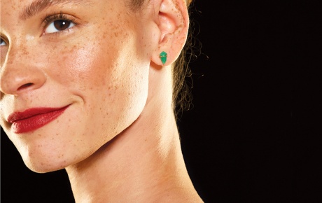 Model wearing earring from the 2019 Gift Guide