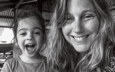 Image of author and Brown alum Sarah DiGregorio and daughter