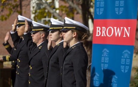 Image of the 2021 Veterans Day celebration at Brown