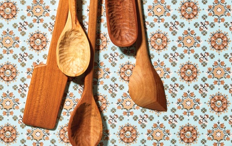 photo of wooden spoons