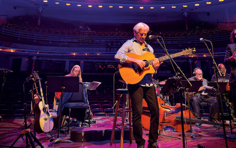 George Barrett on stage