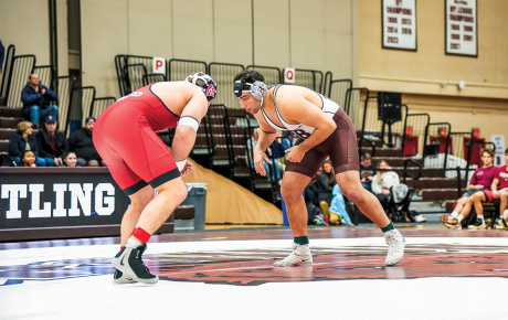 Alex Semenenko on the wrestling mat